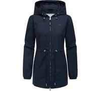 Outdoorjacke RAGWEAR "Monadissimo B", Damen, Gr. 4XL (48), blau (navy), Obermaterial: 65% Polyester, 35% Baumwolle, Innenfutter: 100% Polyester, Basic, figurumspielend Po-bedeckend, hoch geschlossener