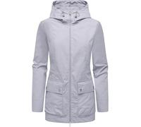 Outdoorjacke RAGWEAR "Monadetta A", Damen, Gr. XXXL (46), lila (lavender), Obermaterial: 65% Polyester, 35% Baumwolle, Innenfutter: 100% Polyester, casual, A-Linie Po-bedeckend, hoch geschlossener Aus