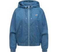 Outdoorjacke RAGWEAR "Anndra Denim", Gr. M (38), blau, Obermaterial: 100% Polyester. Innenfutter: 100% Polyester, lässig geschnitten hüftbedeckend, hoch geschlossener Ausschnitt, Ärmel ohne Ärmelschli