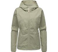 Ragwear Damen leichte Übergangsjacke kurze wasserabweisende und beschichtete Baumwoll-Jacke mit Kapuze Dizzea Vintage YOUMODO Dusty Olive Gr. XXL