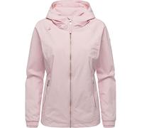 Ragwear Damen leichte Übergangsjacke kurze wasserdichte und atmungsaktive Funktionsjacke mit verstellbarer Kapuze Dizzea Marshmallow Gr. XL