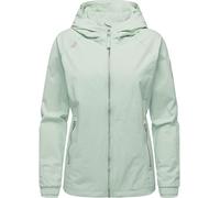 Ragwear Damen leichte Übergangsjacke kurze wasserdichte und atmungsaktive Funktionsjacke mit verstellbarer Kapuze Dizzea Mint Gr. XXL
