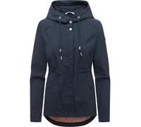 Parka RAGWEAR "Dankira", Damen, Gr. XL (42), navy, Obermaterial: 68% Baumwolle, 32% Nylon. Innenfutter: 100% Polyester, figurumspielend hüftbedeckend, hoch geschlossener Ausschnitt, Ärmel mit Ärmelsch