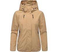 Outdoorjacke RAGWEAR "Sunniva A", Damen, Gr. S (36), beige (sand), Obermaterial: 100% Polyester, Innenfutter: 100% Polyester, casual, figurumspielend hüftlang, hoch geschlossener Ausschnitt, Langarm Ä