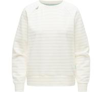 Ragwear Damen Leichter Pullover Oberteil mit gestreifter Prägung Longsleeve Joann Crepe Ivory Gr. M