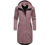 Kurzmantel RAGWEAR "Letti Long Bonded" Gr. XXXL (46), lila (mauve) Damen Mäntel Übergangsmäntel Übergangsmantel aus Rippstrick mit Kapuze (40600019-XXXL)