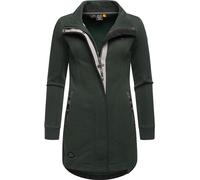 Sweatjacke RAGWEAR "Letrice" Gr. L (40), grün (dunkelgrün) Damen Sweatjacken Sportliche Zip-Jacke mit hohem Kragen (62459867-L)
