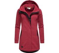 Langer Sweat-Übergangsmantel mit Kapuze "Letty Intl." Raspberry24 4XL