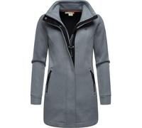 Sweatjacke RAGWEAR "Letrice Bonded" Gr. M (38), grau Damen Sweatjacken Sweats Elegante Zip-Jacke mit hohem Kragen in Feinstrickoptik (40529258-M)