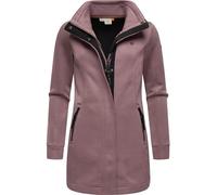 Sweatjacke RAGWEAR "Letrice Bonded" Gr. XXXL (46), lila (mauve) Damen Sweatjacken Sweats Elegante Zip-Jacke mit hohem Kragen in Feinstrickoptik (89112553-XXXL)