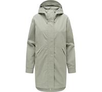 Ragwear Damen lange Übergangsjacke leichter Oversize-Parka mit verstellbarer Kapuze und Schlüsselanhänger Lamyja B XS-XXL