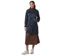 Regenmantel RAGWEAR "Husty Rainy", Damen, Gr. XXL (44), blau (dunkelblau), Obermaterial: 100% Polyester, Beschichtung: 100% Polyurethan, Innenfutter: 100% Polyester, leicht glänzend, modisch, gerade c