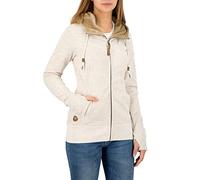 Ragwear Damen Liberty Organic II Kapuzenjacke, Frauen Zip Hoodie,Kapuzenpullover,Sweatjacke,warm,kuschlig,Winterpullover,Regular Fit,Beige,S