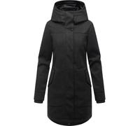 Wollmantel RAGWEAR "Janesha Coat", Damen, Gr. M (38), dunkelgrau, Obermaterial: 100% Polyester, Innenfutter: 100% Polyester, tailliert ca. Mitte Oberschenkel, hoch geschlossener Ausschnitt, verstellba