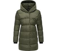 Ragwear Damen Mantel Lange warme Winterjacke mit Kapuze Niara YOUMODO Dark Olive Gr. 3XL