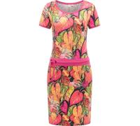 Ragwear Damen modisches Kurzarm Sommerkleid leichtes Minikleid Strandkleid mit seitlichen Eingriffstaschen Baomi Tropic YOUMODO Multi Combo Gr. XL