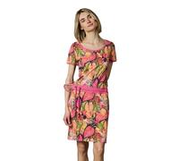 Sommerkleid RAGWEAR "Baomi Tropic YOUMODO", Damen, Gr. S (36), Normalgrößen, bunt, Material: 100% Baumwolle, figurumspielend ca. Mitte Oberschenkel, Rundhals, Ärmel ohne Ärmelschlitz Rippbündchen, Kle