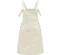 Ragwear Damen modisches Latzkleid leichtes Minikleid aus kuschelig weichem Babycord-Material Zekke Cordy Ivory Gr. XXL