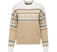 Ragwear Damen Norweger Pullover Strickpullover Rundhals Oslana Sand Gr. S
