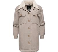 Ragwear Damen Outdoorjacke Cord-Mantel Kyoka Bone Gr. XXL