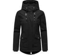 Ragwear Damen Parka kurzer Mantel warme Winterjacke Parkker Warm YOUMODO Black Gr. M