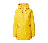 Ragwear Damen Regenjacke Regenmantel ZUZKA RAINY aus Wasserdichtem Material mit wasserdichten Nähten gefüttert mit kuscheligem Teddy-Stoff (DE/NL/SE/PL, Alphanumerisch, XL, Regular, Regular, Yellow)