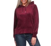 Ragwear Damen Samt Hoodie Pullover mit Kapuze Tonna Velvet 2631-30006 Wine (4070) M