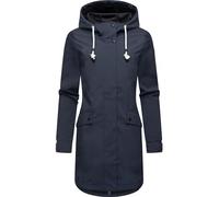 Softshellmantel RAGWEAR "Tinsley Shell" Gr. M (38), blau (navy) Damen Mäntel Übergangsmäntel wasser- und winddichte Softshelljacke (49195245-M)