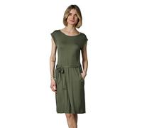Ragwear Damen Sommerkleid Kurzarm Midikleid mit Stoffgürtel Taggien YOUMODO Dark Olive26 Gr. XXL