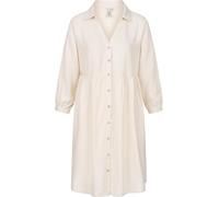 Ragwear Damen Sommerkleid leichtes Leinenkleid kurz mit 3/4-Ärmeln Almu YOUMODO Ecru Gr. L