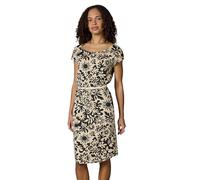 Shirtkleid RAGWEAR "Lilithe YOUMODO", Damen, Gr. XS (34), Normalgrößen, sand, Material 50% Baumwolle, 50% Modal, tailliert knieumspielend, Rundhals, Ärmel ohne Ärmelschlitz normaler Saum, Kleider Shir