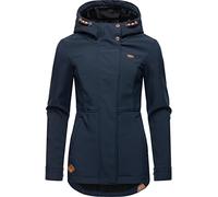 Ragwear Damen Sotfshelljacke Übergangsjacke mit Teddyfleece-Kapuze Yba Intl Navy22 Gr. XXL
