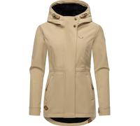 Ragwear Damen Sotfshelljacke Übergangsjacke mit Teddyfleece-Kapuze Yba Intl Taupe24 Gr. XXL