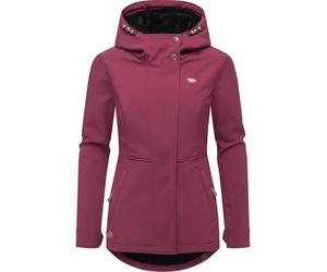 Ragwear Damen Sotfshelljacke Übergangsjacke mit Teddyfleece-Kapuze Yba Intl Wine25 Gr. 3XL