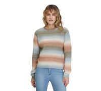 Ragwear Damen Stickpullover Fifina Pullover Strick O-Neck Rundhals gestreift (DE/NL/SE/PL, Alphanumerisch, L, Regular, Regular, Nude)