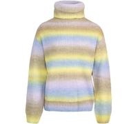 Ragwear Damen Stickpullover Rollkragenpullover Safna Pullover Strick Rollkragen gestreift (DE/NL/SE/PL, Alphanumerisch, M, Regular, Regular, Lavender)