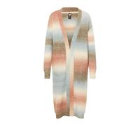 Ragwear Damen Strickjacke Strickmantel Cardigan Stickpullover Saffon Strick Jacke gestreift (DE/NL/SE/PL, Alphanumerisch, M, Regular, Regular, Nude)