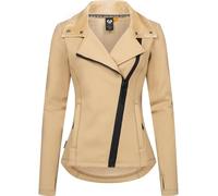 Ragwear Damen Sweatjacke Trainingsjacke innen kuschelig weich angeraut Saskie YOUMODO Taupe Gr. S