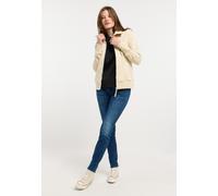 Sweatshirt RAGWEAR "RONETTE PRINT", Damen, Gr. M, beige (sand), Sweatware, Obermaterial: 70% Baumwolle, 30% Polyester, bedruckt, gemustert, figurumspielend hüftbedeckend, Rundhals, Rippbündchen, Sweat