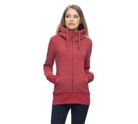 Ragwear Damen Sweatshirt NESKA Zip in Raspberry - XL