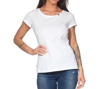 Ragwear Damen T-Shirt Kurzarmshirt Basic Freizeitshirt Fllorah GOTS 2611-10017 White (7000) 3XL