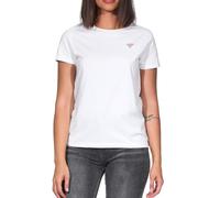 Kurzarmshirt RAGWEAR "ADORI A", Damen, Gr. M, beige (ivory), Jersey, Obermaterial: 60% Baumwolle, 40% Polyester, bestickt, hüftbedeckend, Rundhals, Shirts Kurzarmshirt (15566710-M)