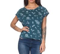 ragwear Damen Tops GRATEEN PRINT ocean green Größe XL
