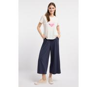 Kurzarmshirt RAGWEAR "MINTTA PP", Damen, Gr. XXL, ivory, Jersey, Obermaterial: 50% Baumwolle, 50% Polyester, bedruckt, normal, Rundhals, Shirts, Klassischer Fit mit Herz-Print und softem Finish (55411