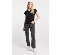 Kurzarmshirt RAGWEAR "DIONA", Damen, Gr. S, schwarz, Jersey, Obermaterial: 50% Baumwolle, 50% Modal, unifarben, normal, Rundhals, Shirts, Bestseller aus fließender Baumwoll-Modal-Mischung (25288550-S)