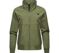 Ragwear leichte Damen Übergangsjacke wasserdichte Regenjacke (Wassersäule 11.000 mm) kurz atmungsaktiv Goona YOUMODO Olive Gr. S