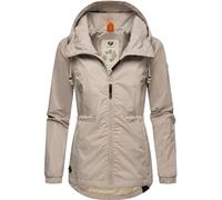 Outdoorjacke RAGWEAR "Danka" Gr. XXXL (46), weiß (bone) Damen Jacken Outdoorjacken stylische Übergangsjacke mit großer Kapuze (19948333-XXXL)