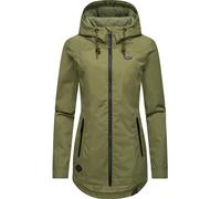 Ragwear Damen Übergangsjacke leichte Jacke Kurzmantel mit Verstellbarer Kapuze Zuzka Olive024 Gr. M