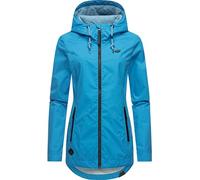 Ragwear Damen Übergangsjacke leichte Jacke Kurzmantel wasserdicht mit verstellbarer Kapuze Zuzka Intl Sky Blue024 Gr. L