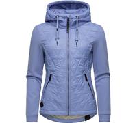Ragwear Damen Übergangsjacke leichte Steppjacke kurz mit weichen Ärmeln und Kapuze Lucinda Blue024 Gr. L